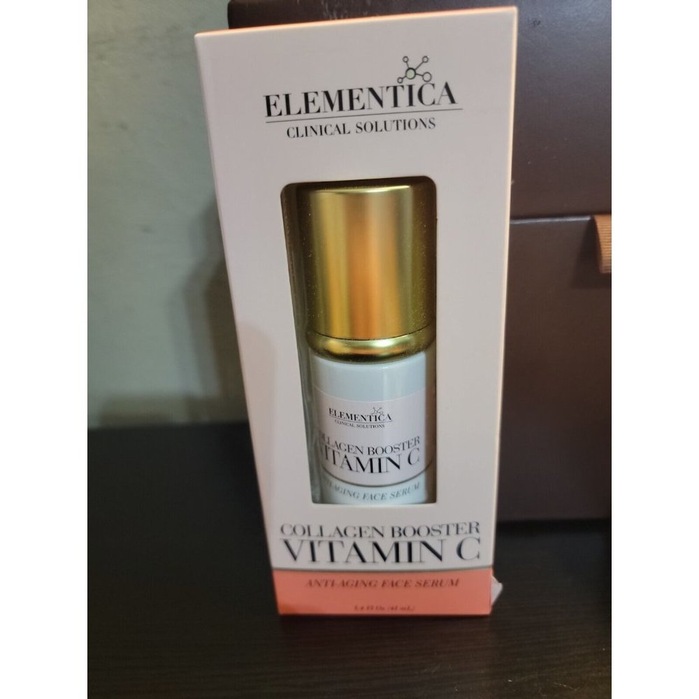 Elementica Collagen Booster Vitamin C Anti-Aging Face Serum 1.4 Oz * NEW *